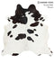 Black and White XX-Large Brazilian Cowhide Rug 7'2