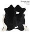 Black and White X-Large Brazilian Cowhide Rug 6'11