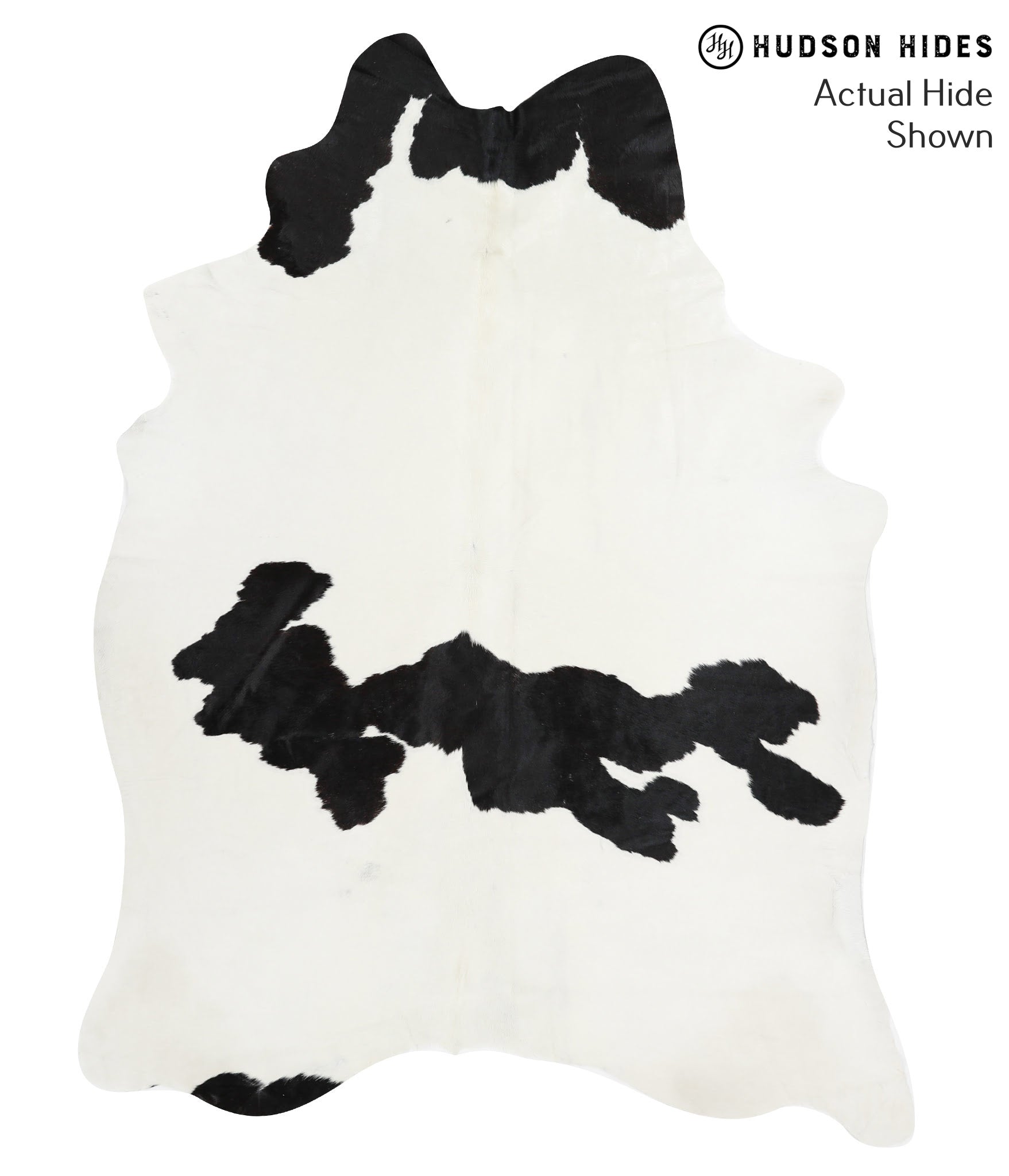 Black and White Cowhide Rug #40814