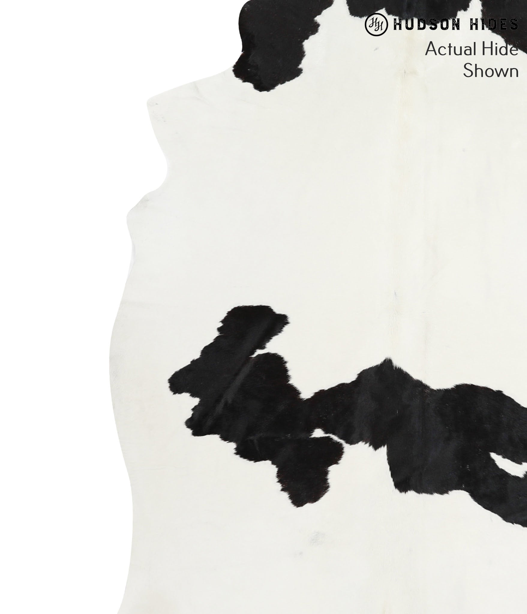 Black and White Cowhide Rug #40814