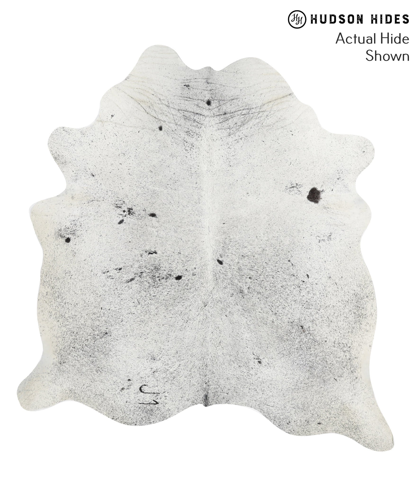 Salt and Pepper Black Cowhide Rug #40815