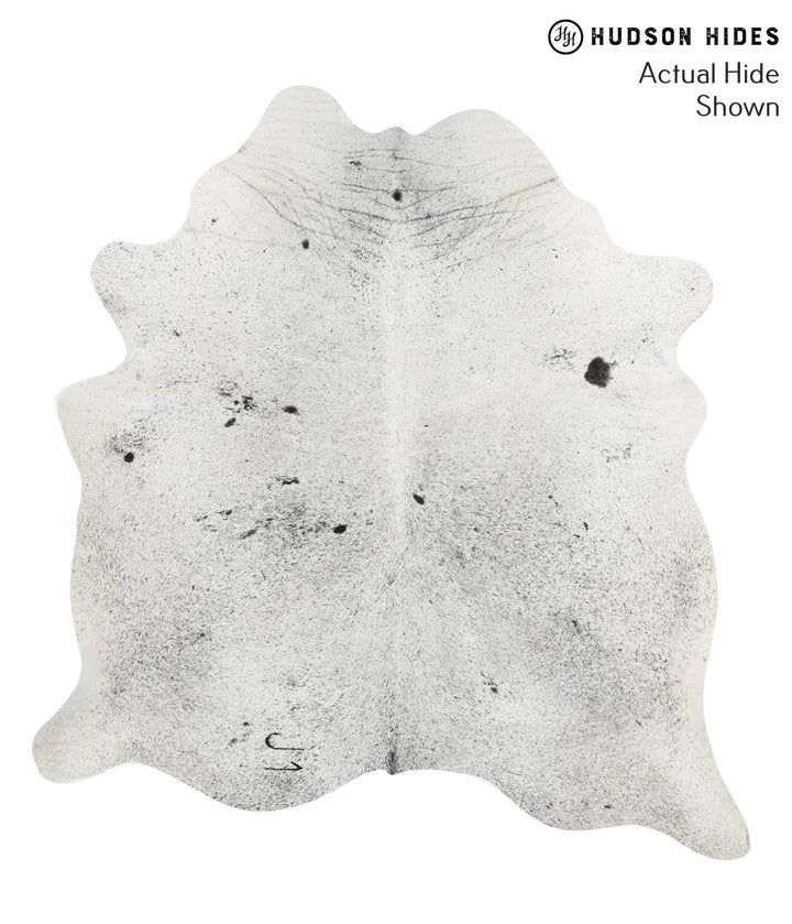 Salt and Pepper Black X-Large Brazilian Cowhide Rug 6'11"H x 6'6"W #40815 by Hudson Hides