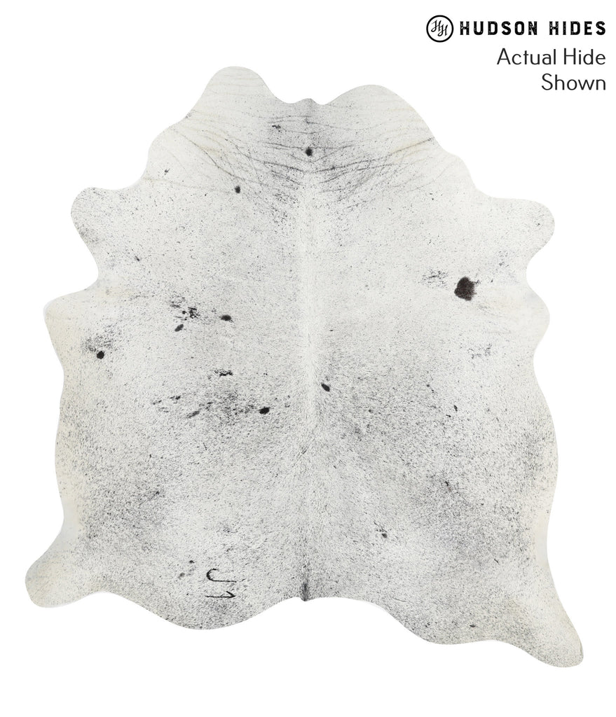 Salt and Pepper Black X-Large Brazilian Cowhide Rug 6'11"H x 6'6"W #40815 by Hudson Hides