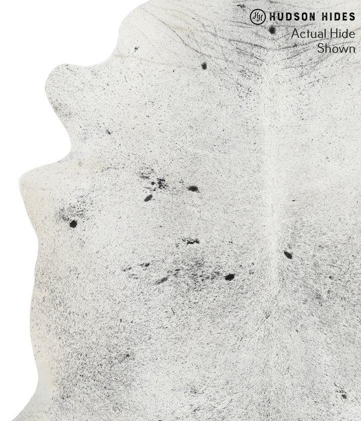 Salt and Pepper Black X-Large Brazilian Cowhide Rug 6'11"H x 6'6"W #40815 by Hudson Hides