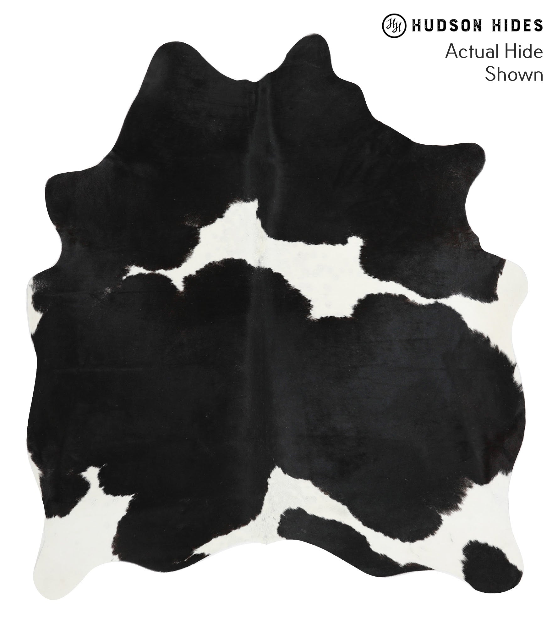 Black and White Cowhide Rug #40827