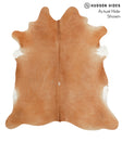 Solid Brown X-Large Brazilian Cowhide Rug 6'10"H x 6'3"W #40857 by Hudson Hides