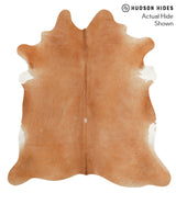 Solid Brown X-Large Brazilian Cowhide Rug 6'10"H x 6'3"W #40857 by Hudson Hides