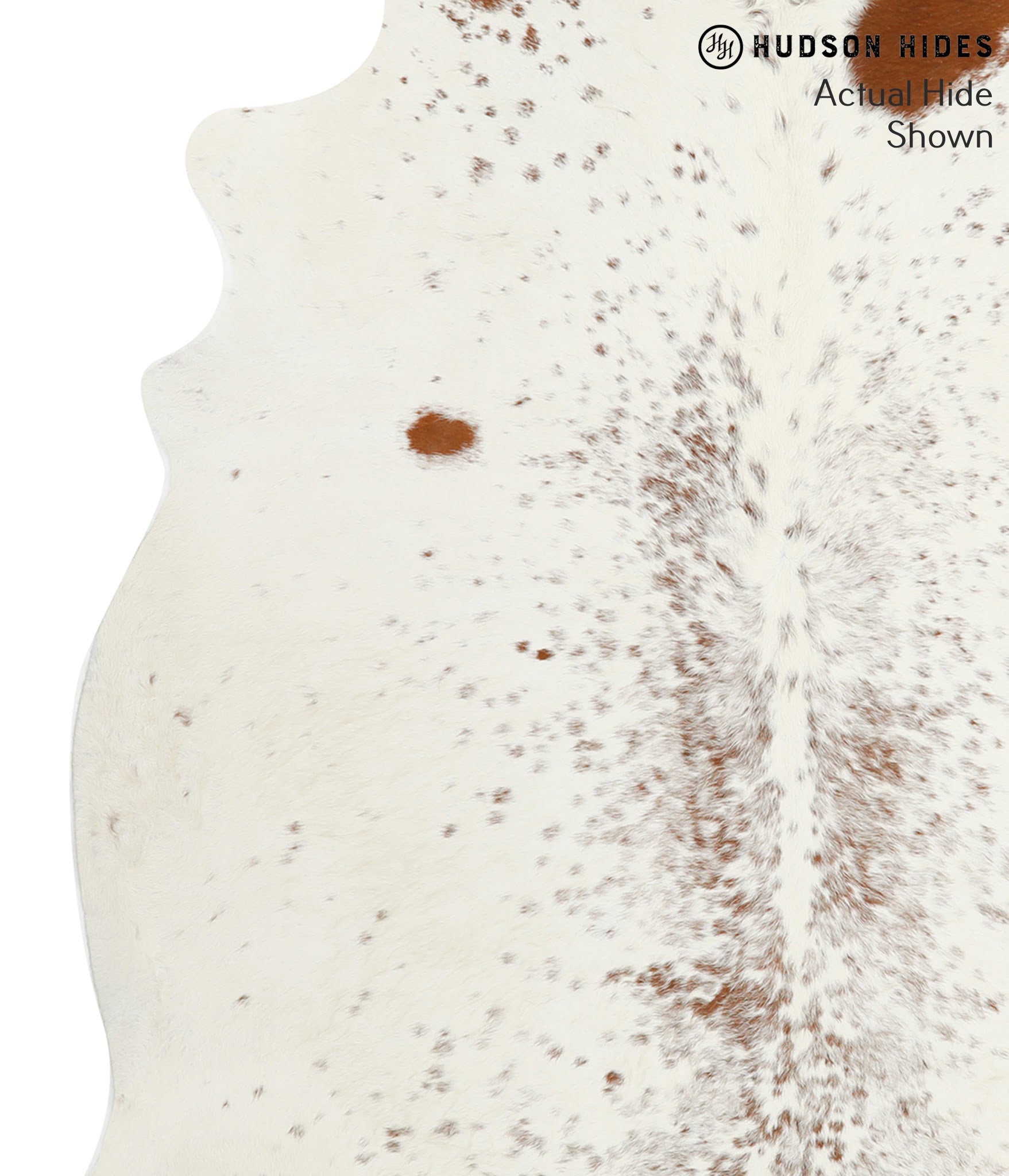 Brown and White Cowhide Rug #40871