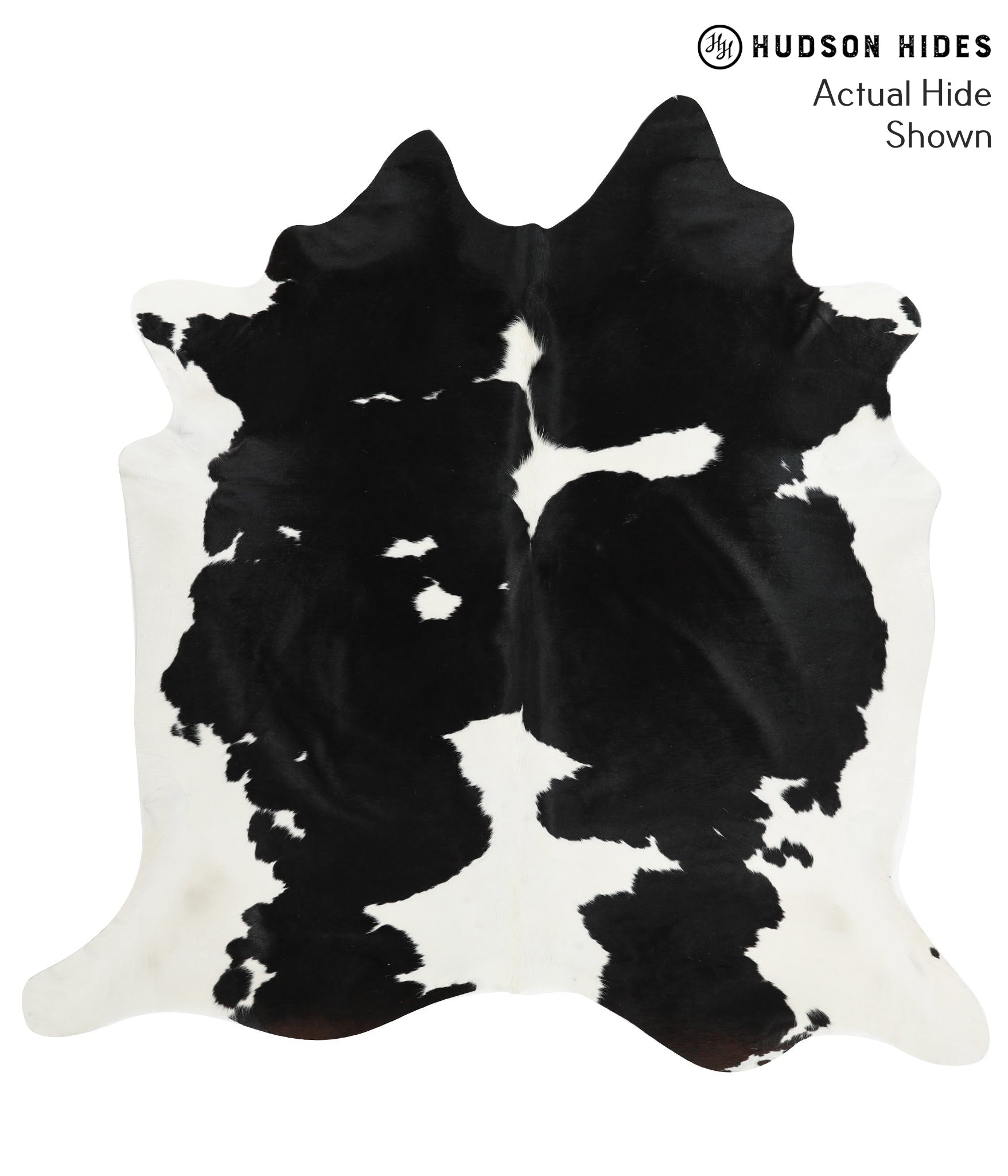 Black and White Cowhide Rug #40883