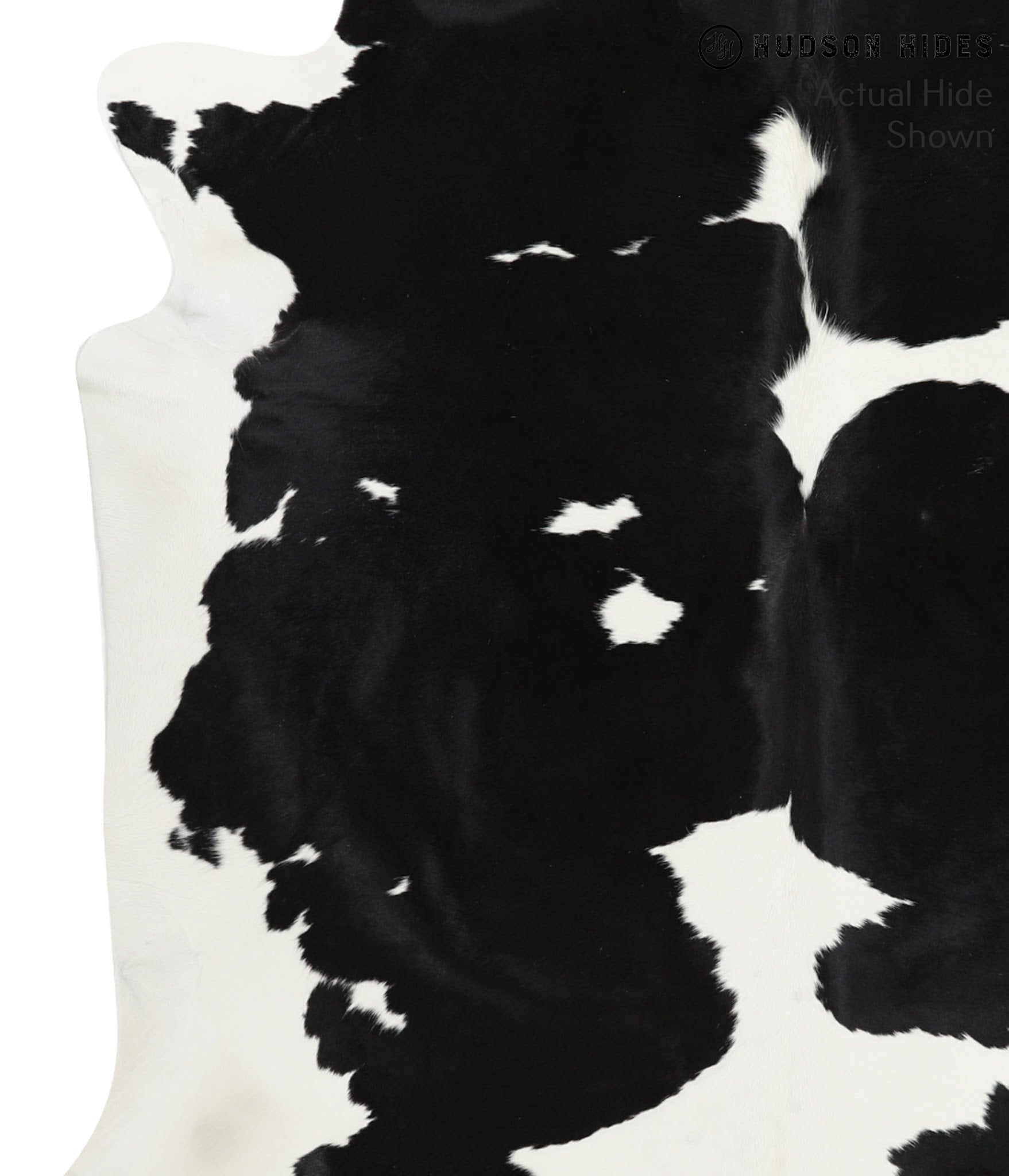 Black and White Cowhide Rug #40883