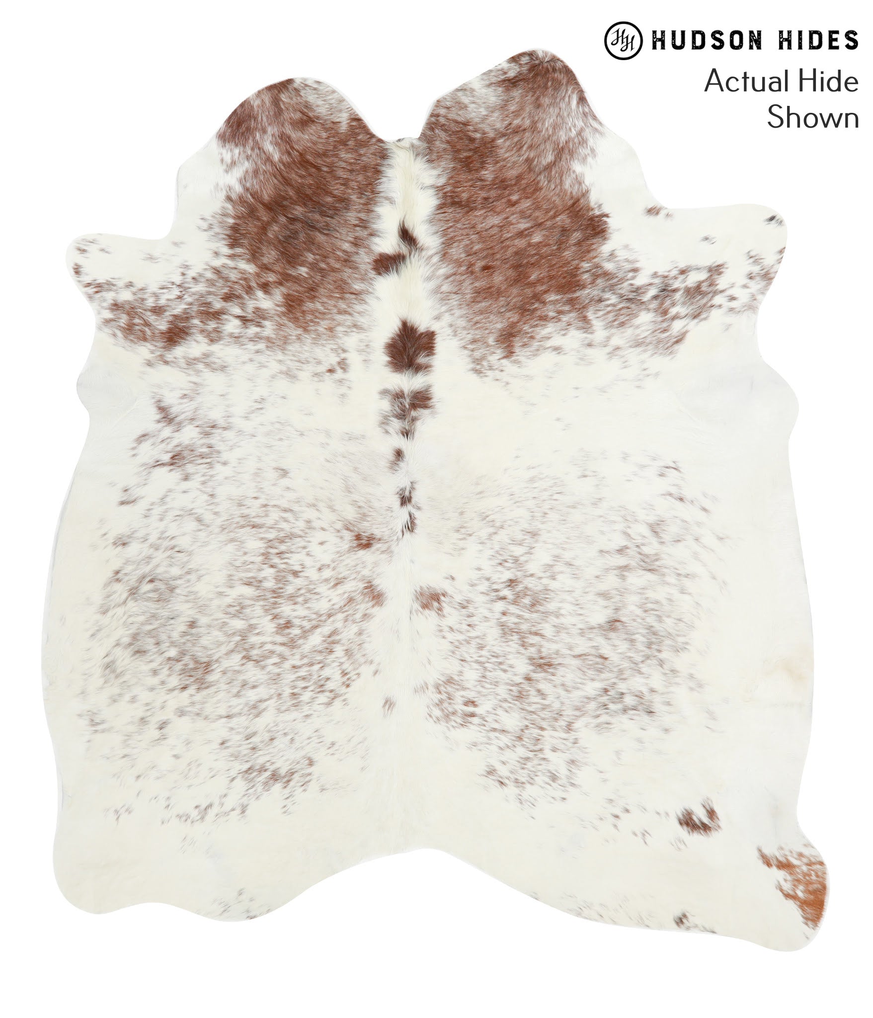 Salt and Pepper Brown Cowhide Rug #40890