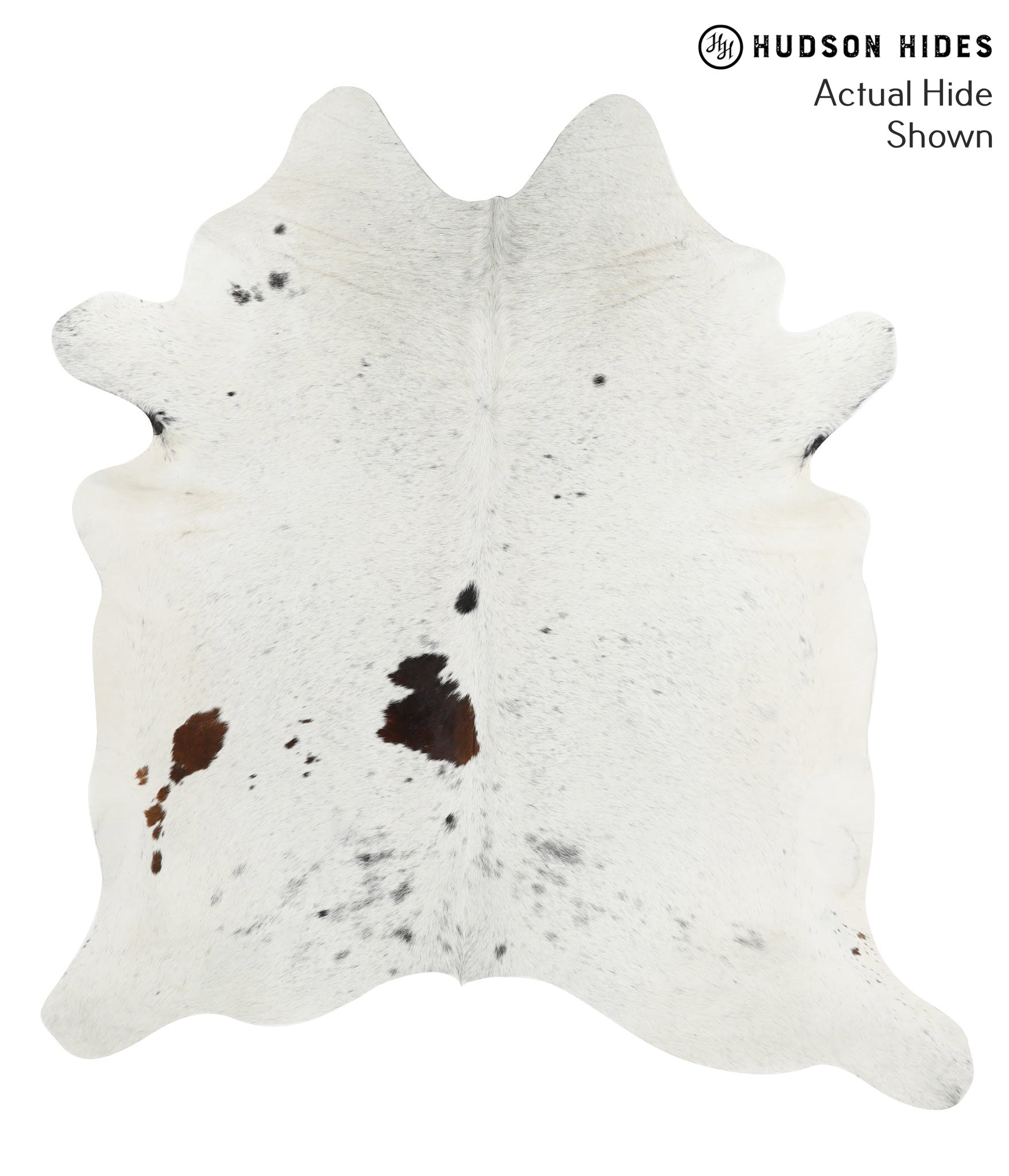 Salt and Pepper Black Cowhide Rug #40897