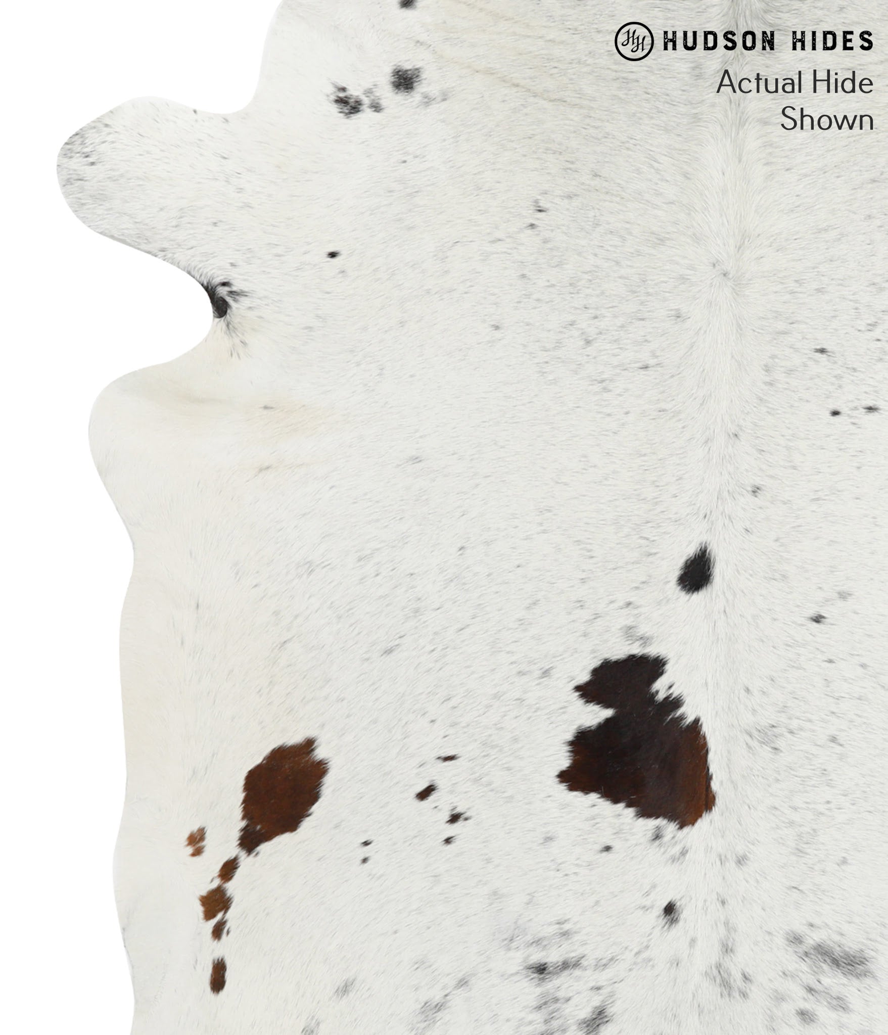 Salt and Pepper Black Cowhide Rug #40897