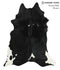 Black and White X-Large Brazilian Cowhide Rug 7'9