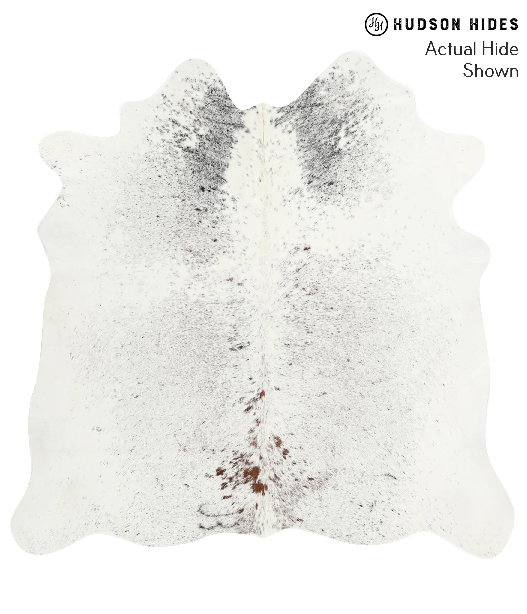 Salt and Pepper Black Cowhide Rug #40990