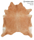 Solid Brown X-Large Brazilian Cowhide Rug 7'6"H x 6'7"W #41008 by Hudson Hides