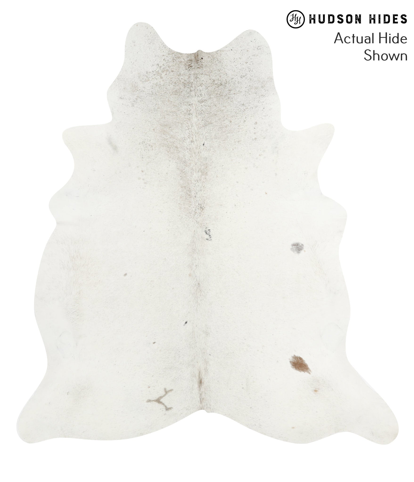 Salt and Pepper Brown Cowhide Rug #41021