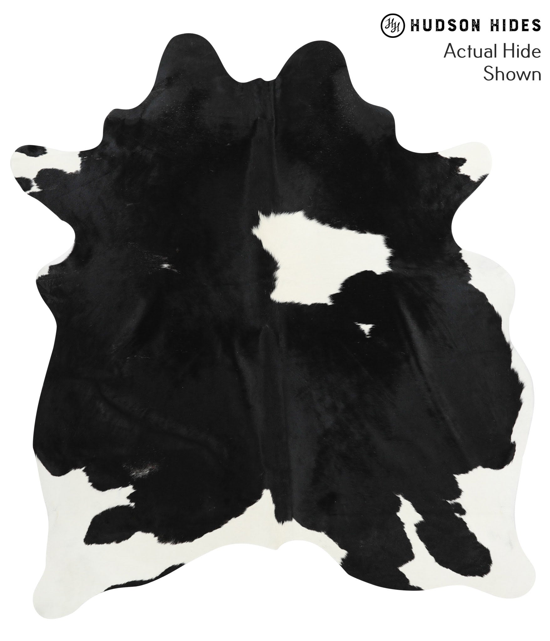 Black and White Cowhide Rug #41025