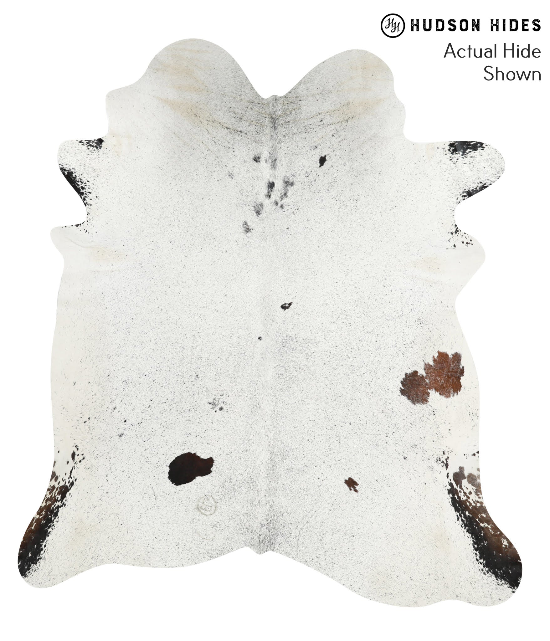 Salt and Pepper Black Cowhide Rug #41072