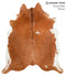 Brown and White Regular XX-Large Brazilian Cowhide Rug 7'8