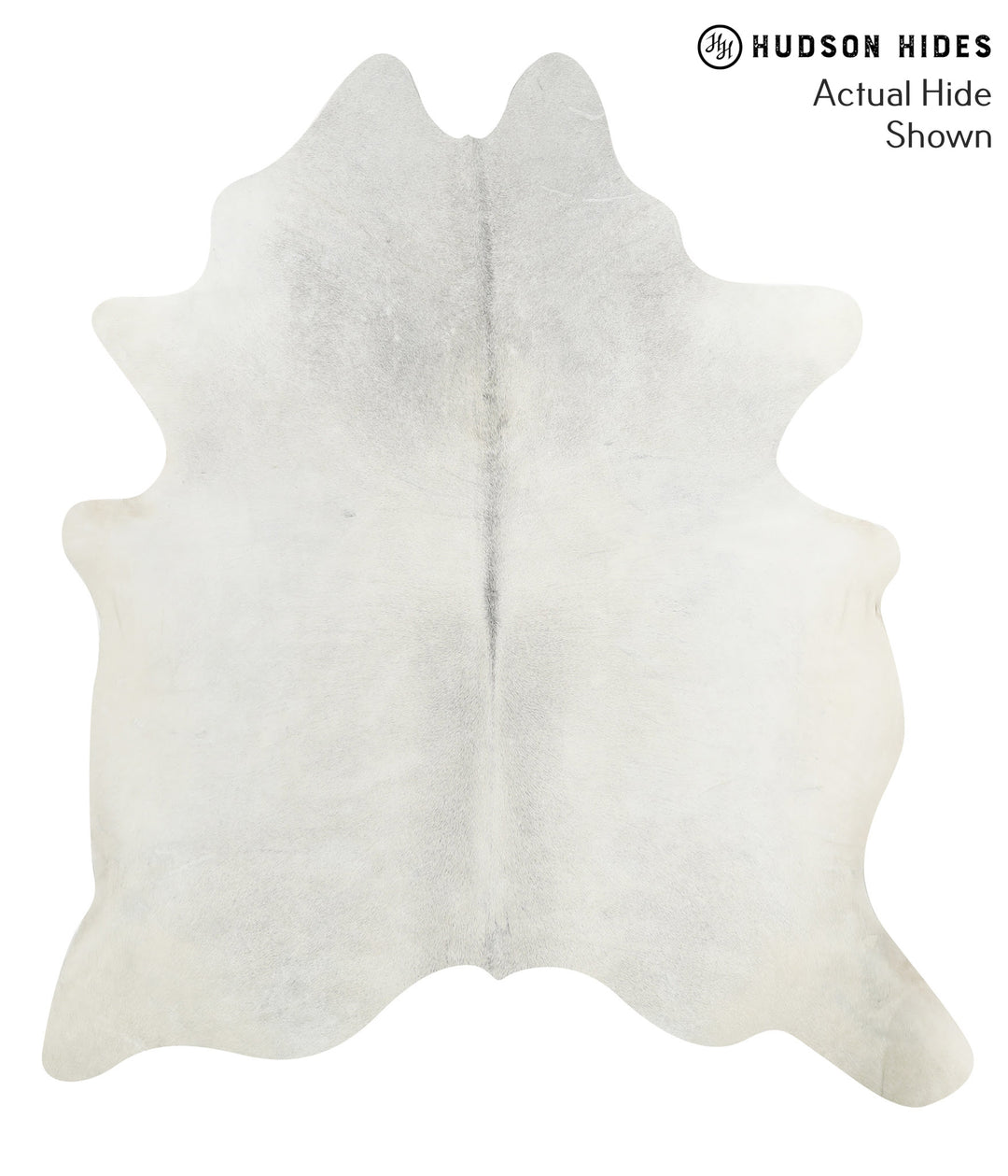 Medium Grey XX-Large Brazilian Cowhide Rug 7'6"H x 6'8"W #41120 by Hud