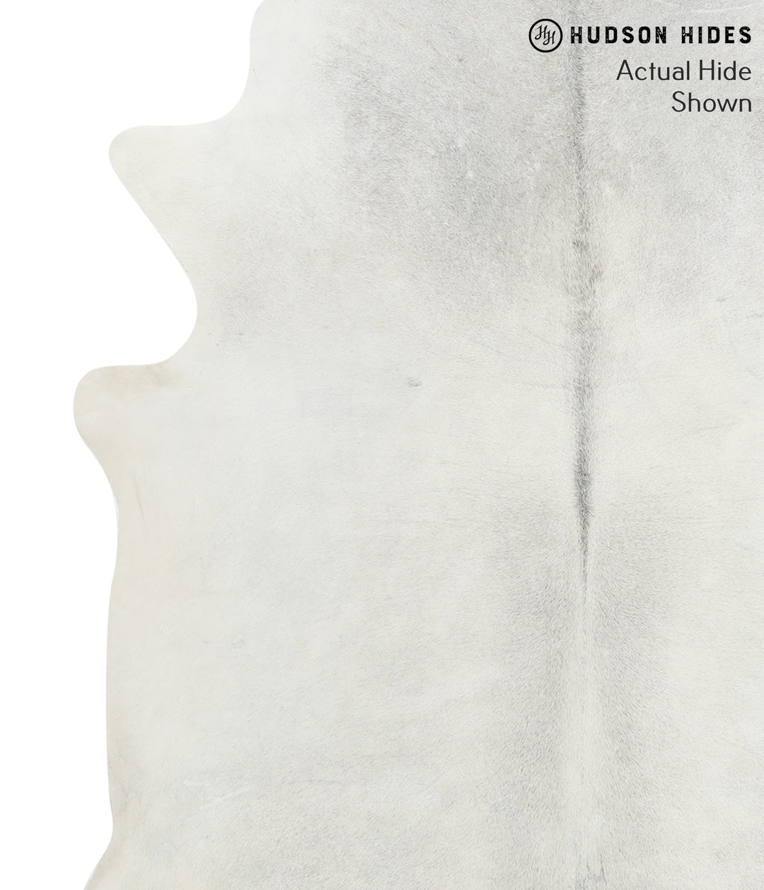 Medium Grey XX-Large Brazilian Cowhide Rug 7'6"H x 6'8"W #41120 by Hud