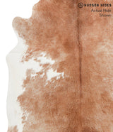 Brown and White X-Large Brazilian Cowhide Rug 6'6"H x 6'4"W #41305 by Hudson Hides