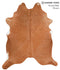 Solid Brown X-Large Brazilian Cowhide Rug 7'6