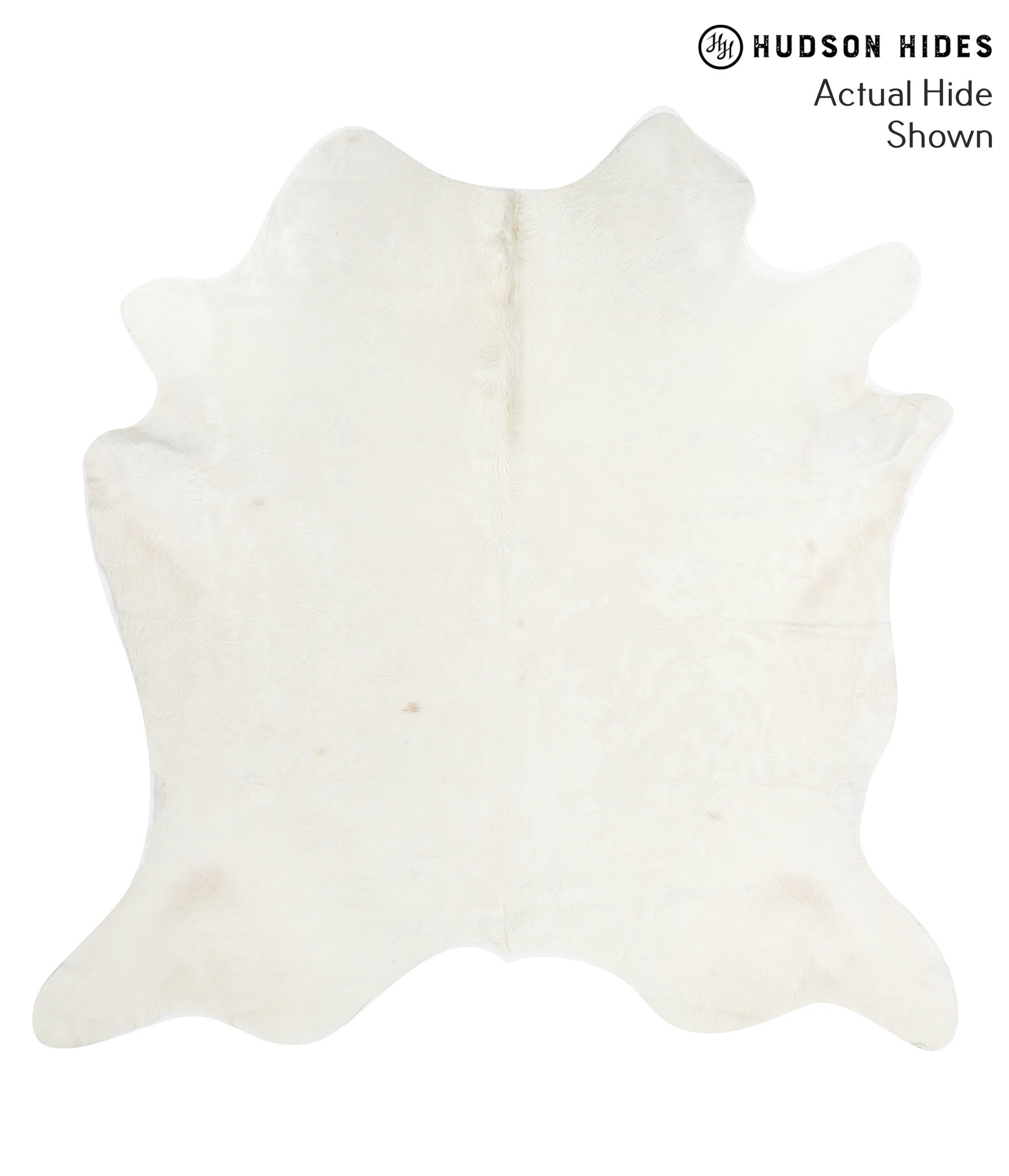 Solid White Cowhide Rug #41551