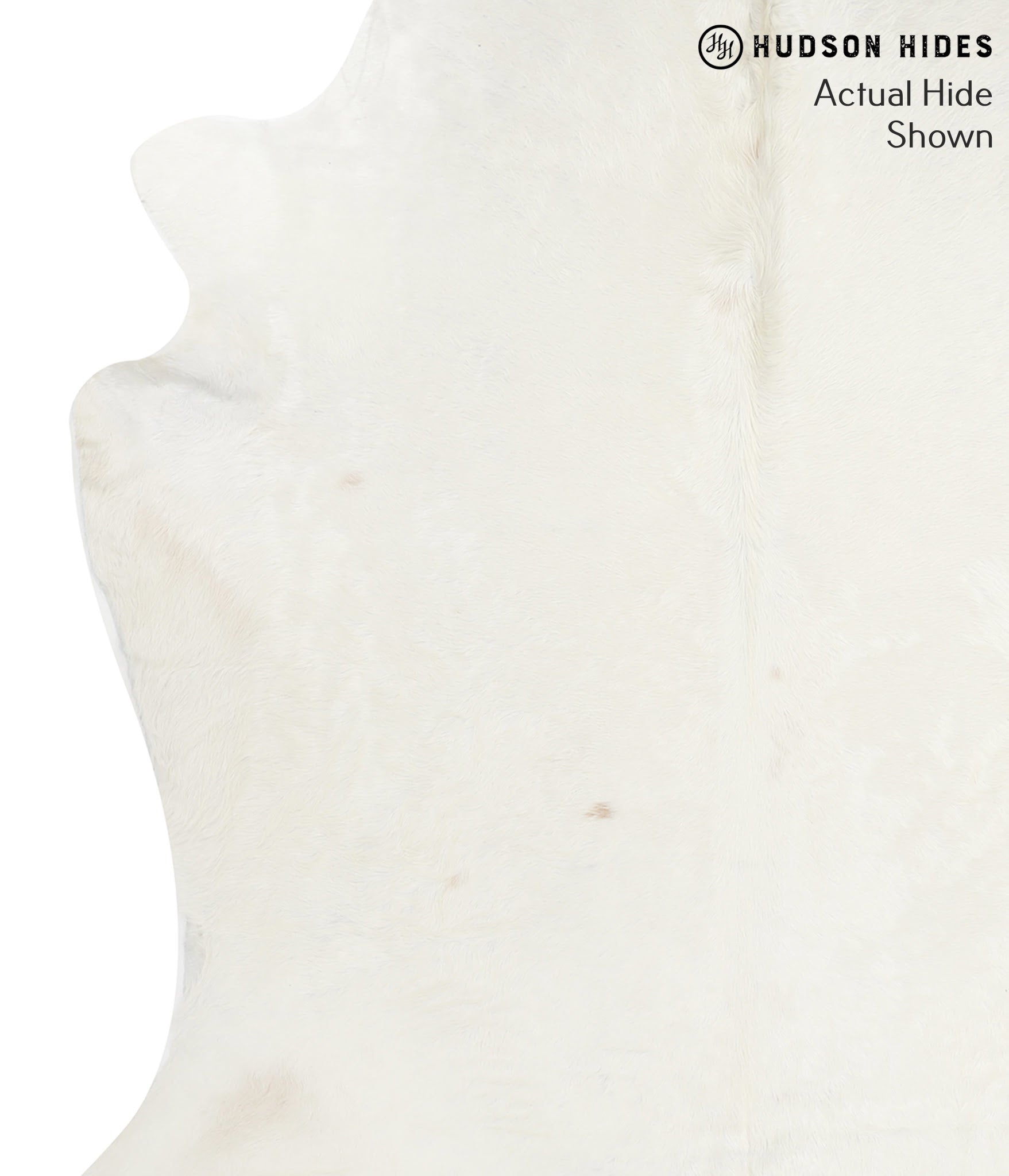 Solid White Cowhide Rug #41551