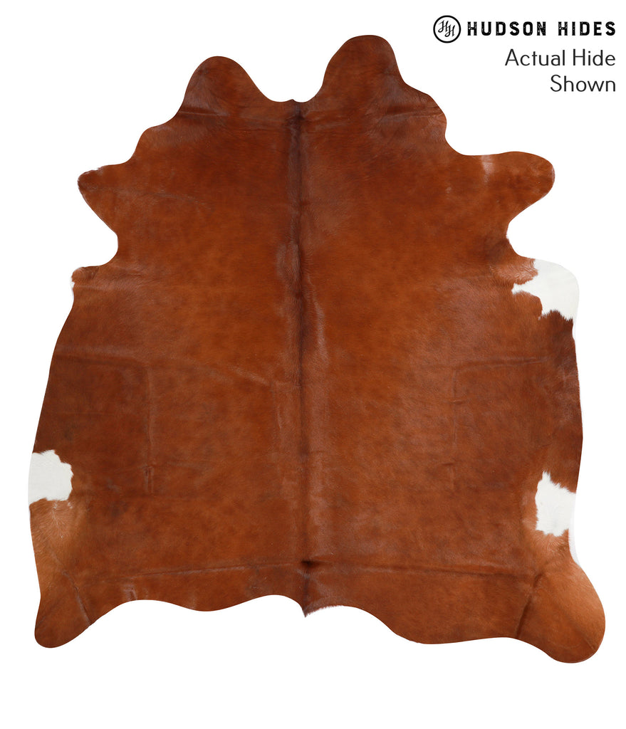 Solid Brown X-Large Brazilian Cowhide Rug 7'4"H x 6'8"W #41626 by Hudson Hides