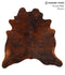 Dark Brindle X-Large Brazilian Cowhide Rug 6'7