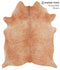 Solid Brown X-Large Brazilian Cowhide Rug 7'0