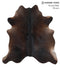 Chocolate X-Large Brazilian Cowhide Rug 7'3