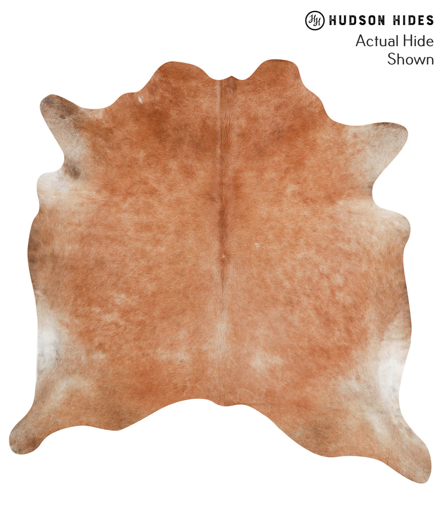 Solid Brown X-Large Brazilian Cowhide Rug 6'11"H x 6'10"W #41733 by Hudson Hides