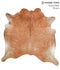 Solid Brown X-Large Brazilian Cowhide Rug 6'11