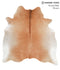 Solid Brown X-Large Brazilian Cowhide Rug 6'5