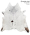 Salt and Pepper Black X-Large Brazilian Cowhide Rug 7'1