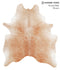 Light Caramel X-Large Brazilian Cowhide Rug 7'4