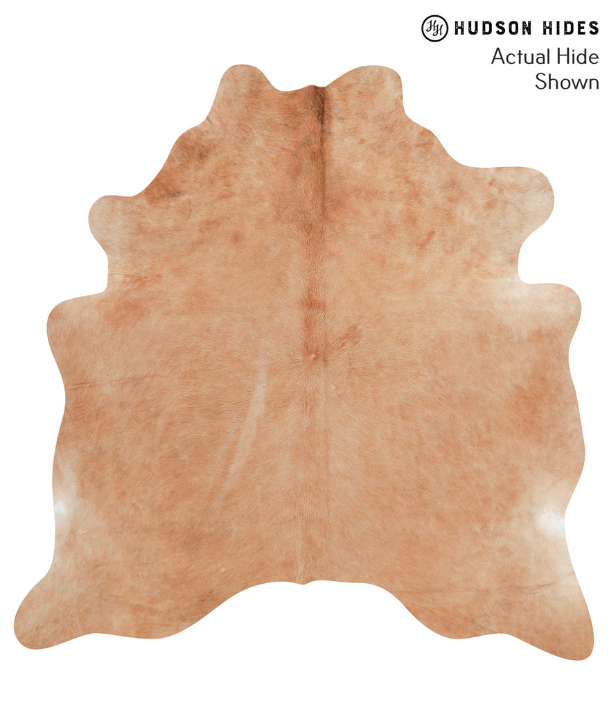 Solid Brown X-Large Brazilian Cowhide Rug 6'9"H x 6'6"W #41881 by Hudson Hides