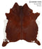 Brown and White Regular XX-Large Brazilian Cowhide Rug 7'9