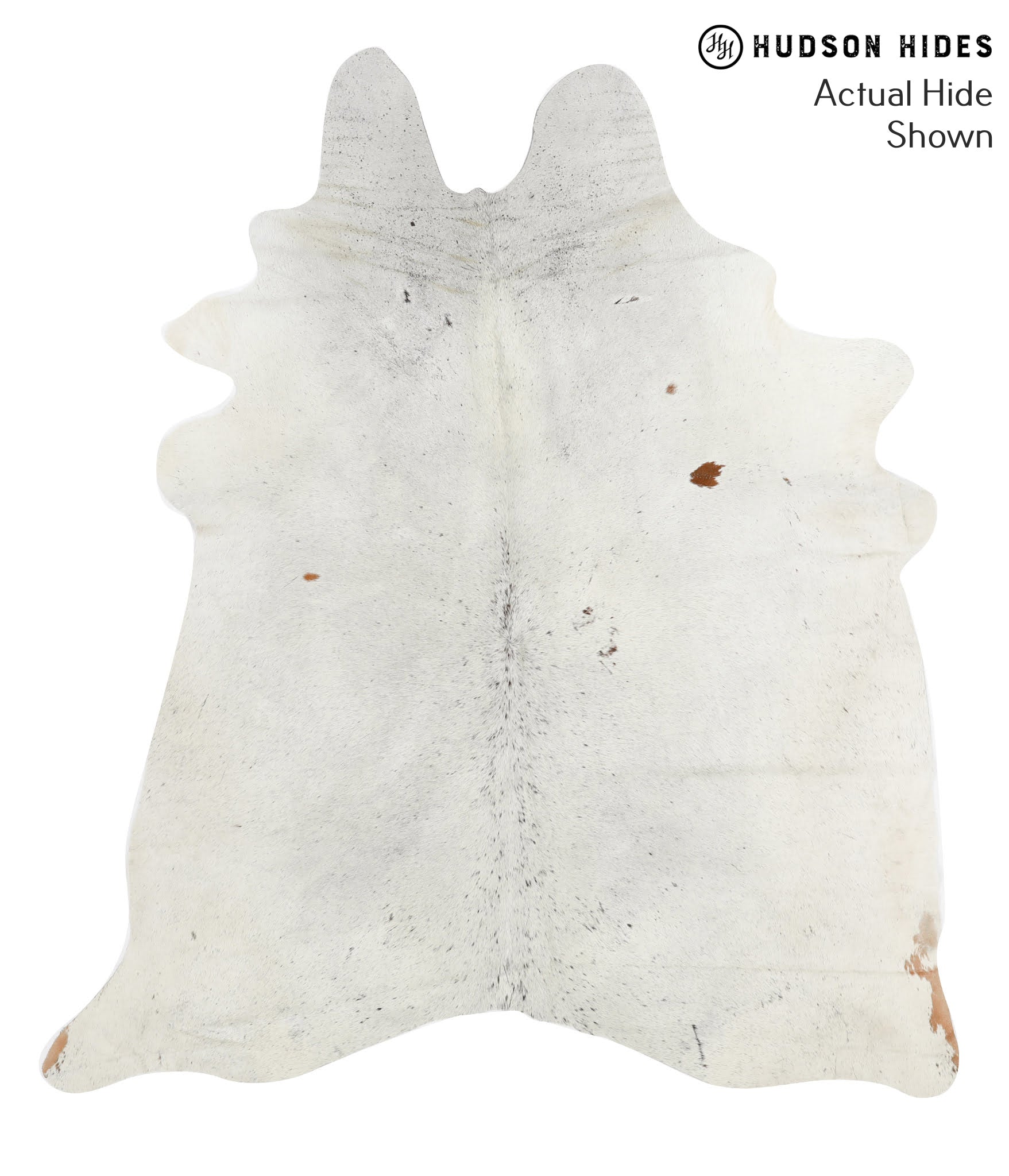 Salt and Pepper Black Cowhide Rug #42016