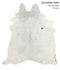 Salt and Pepper Black X-Large Brazilian Cowhide Rug 7'3