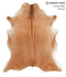 Solid Brown X-Large Brazilian Cowhide Rug 7'0