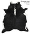 Black and White X-Large Brazilian Cowhide Rug 7'1