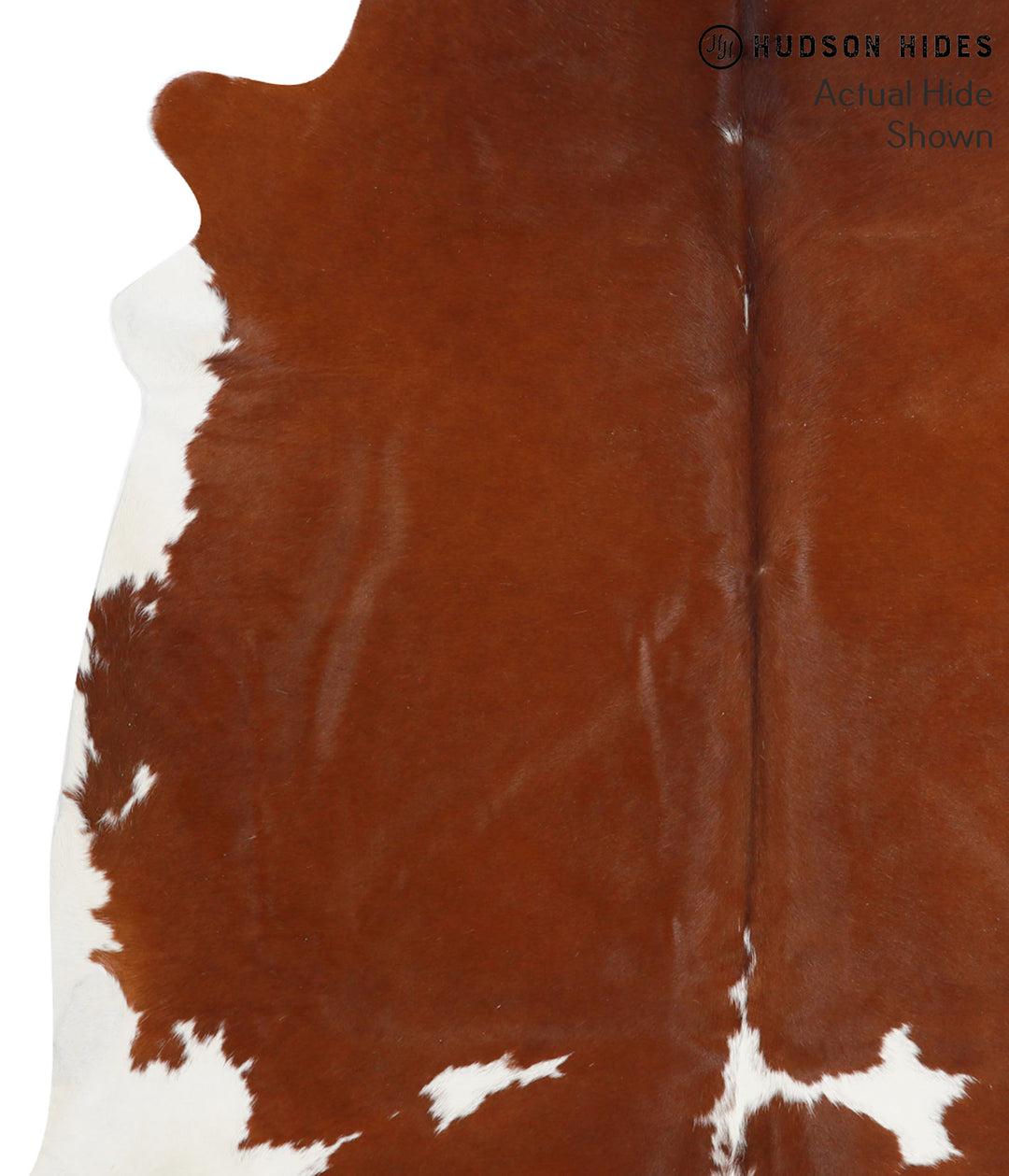 Brown and White X-Large Brazilian Cowhide Rug 6'9"H x 6'7"W #42267 by 