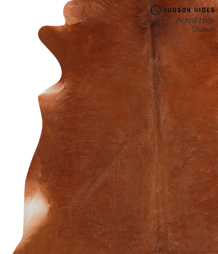 Solid Brown X-Large Brazilian Cowhide Rug 6'8"H x 6'7"W #42342 by Hudson Hides