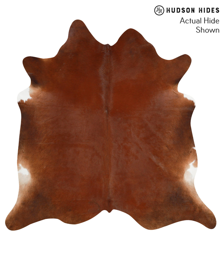 Solid Brown X-Large Brazilian Cowhide Rug 6'10"H x 6'9"W #42360 by Hudson Hides