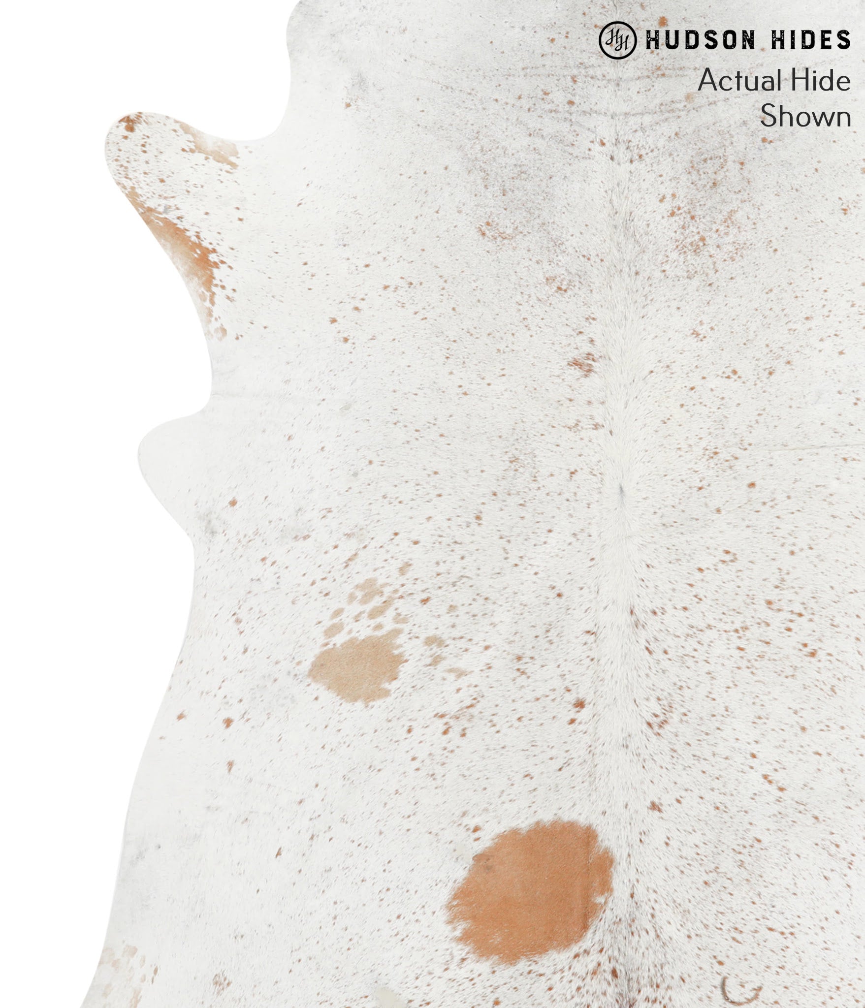 Salt and Pepper Brown Cowhide Rug #42376