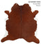 Brown and White Regular XX-Large Brazilian Cowhide Rug 7'4